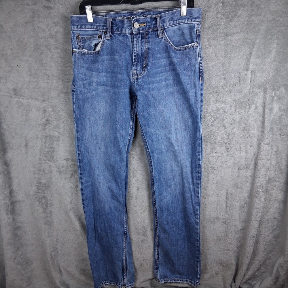 American Eagle Straight Fit Jeans Mens 30x34 Medium Wash